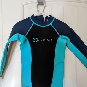 Level six neoprene long sleeve swim or activity shirt -size 4